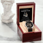 Gift for Husband to be from Wife | Men's Openwork Watch + MC