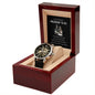 Gift for Husband to be from Wife | Men's Openwork Watch + MC