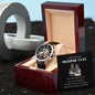Gift for Husband to be from Wife | Men's Openwork Watch + MC