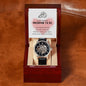 Gift for Husband-to-be | Men's Openwork Watch + MC