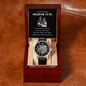 Gift for Husband to be from Wife | Men's Openwork Watch + MC
