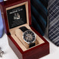 Gift for Husband to be from Wife | Men's Openwork Watch + MC