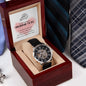 Gift for Husband-to-be | Men's Openwork Watch + MC