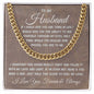To My Husband | Gift For Him | Cuban Link Chain