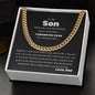 Gift For Son from Dad | Cuban Link Chain Gift
