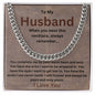 To My Husband | Cuban Link Chain Gift for Him | Birthday | Anniversary