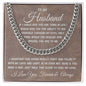 To My Husband | Gift For Him | Cuban Link Chain