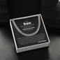 To My Son From Mom | Cuban Link Chain Gift