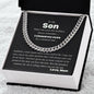 To My Son From Mom | Cuban Link Chain Gift