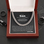 Gift For Son from Dad | Cuban Link Chain Gift