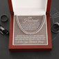 To My Husband | Gift For Him | Cuban Link Chain
