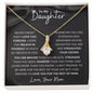 To My Daughter, From MOM - Alluring Beauty Necklace