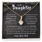 To My Daughter, From DAD - Alluring Beauty Necklace
