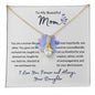 To My Beautiful Mom Gift | Alluring Beauty Necklace