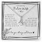 To My Beautiful Future Wife Gift | Alluring Beauty Necklace