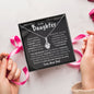 To My Daughter, From DAD - Alluring Beauty Necklace