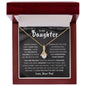 To My Daughter, From DAD - Alluring Beauty Necklace