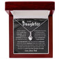 To My Daughter, From DAD - Alluring Beauty Necklace