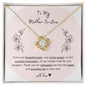 Gift for Mother in Law from Son-In-Law | Love knot Necklace