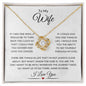 To My Wife Love Knot Necklace