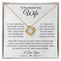 To My Smokin' Hot Wife - Love Knot Necklace