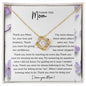 Thank You Mom Necklace Gift | Love Knot Necklace