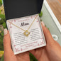 To My Wonderful Mom Necklace From Daughter | Love Knot Necklace