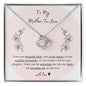 Gift for Mother in Law from Son-In-Law | Love knot Necklace
