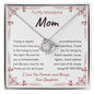 To My Wonderful Mom Necklace From Daughter | Love Knot Necklace