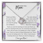 Thank You Mom Necklace Gift | Love Knot Necklace