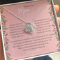 Thank You Mom | Gift for Mom | Love Knot Necklace