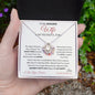 To My Amazing Wife Love Knot Necklace