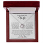 To My Smokin' Hot Wife - Love Knot Necklace