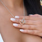 To my Bonus Mom Gift | Interlocking Hearts Necklace