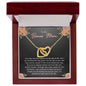 To my Bonus Mom Gift | Interlocking Hearts Necklace