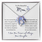 To my Beautiful Mom Gift | Forever Love Necklace
