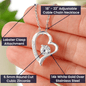 To my Beautiful Mom Gift | Forever Love Necklace