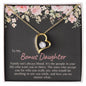 To My Bonus Daughter Gift | Forever Love Necklace