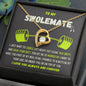To My Swolemate Gift | Girlfriend Gift | White Gold Forever Love Necklace