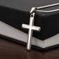 Gift For Son From Mom | Artisan-Crafted Stainless Steel Cross Necklace