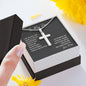 Gift For Son From Mom | Artisan-Crafted Stainless Steel Cross Necklace