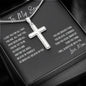 Gift For Son From Mom | Artisan-Crafted Stainless Steel Cross Necklace