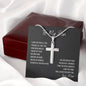 Gift For Son From Mom | Artisan-Crafted Stainless Steel Cross Necklace