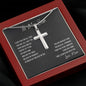 Gift For Son From Mom | Artisan-Crafted Stainless Steel Cross Necklace