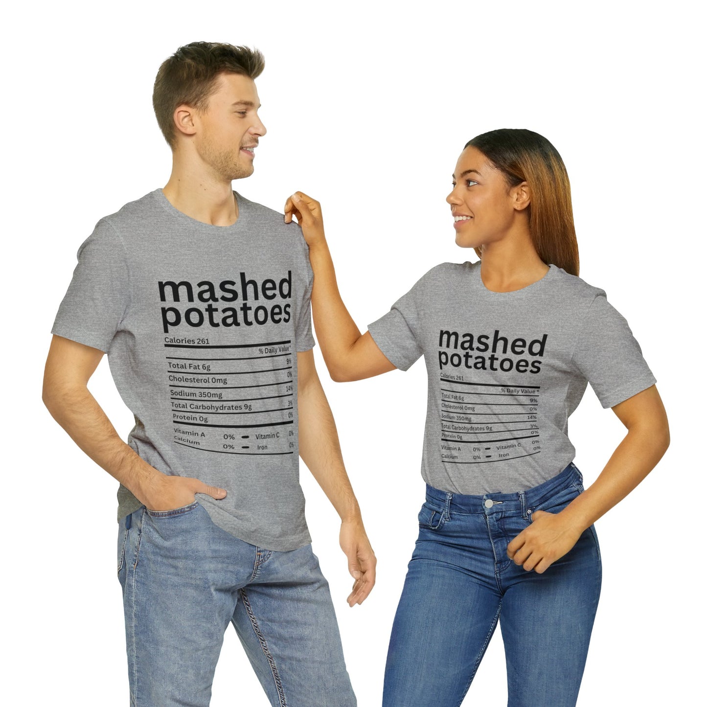 Unisex Jersey Short Sleeve Tee - Matching Family Thanksgiving Food T-Shirts