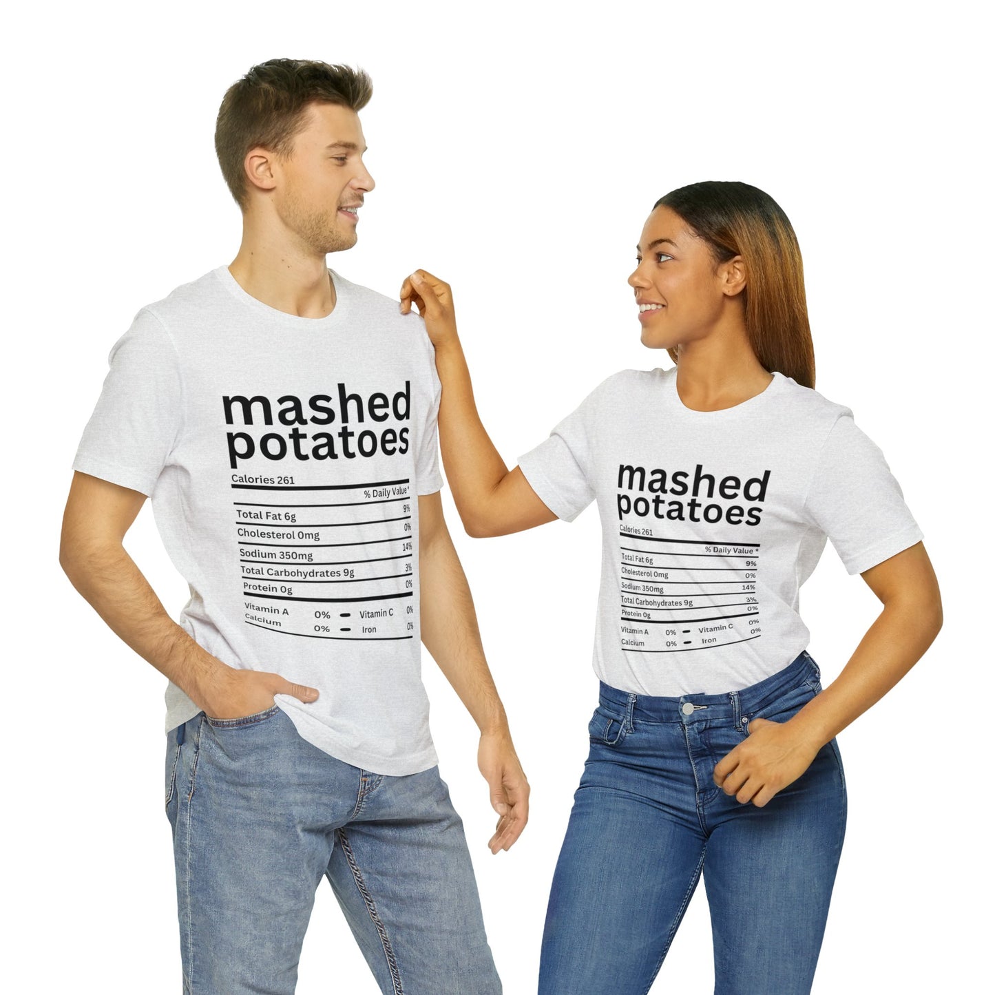 Unisex Jersey Short Sleeve Tee - Matching Family Thanksgiving Food T-Shirts
