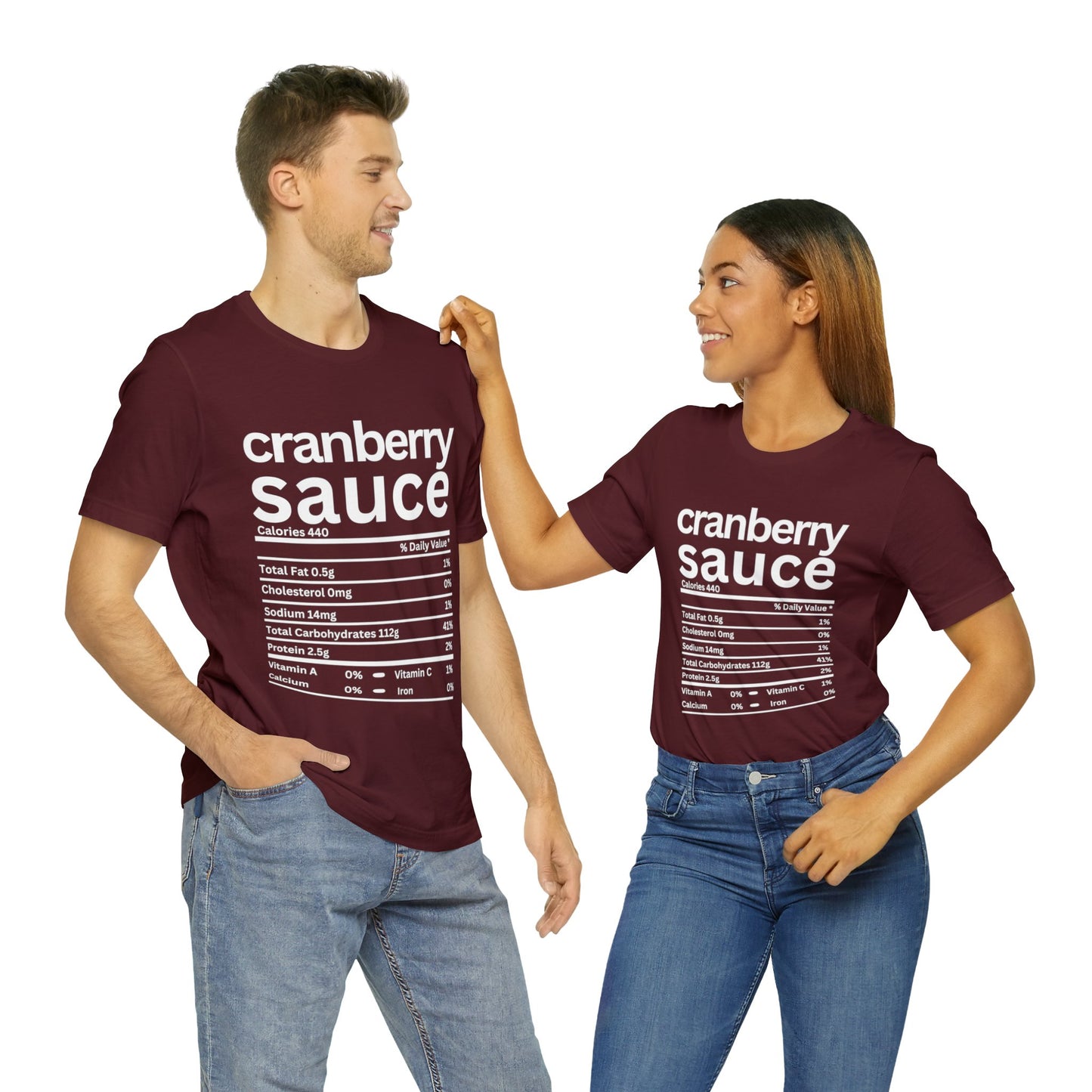 Unisex Jersey Short Sleeve Tee - Matching Family Thanksgiving Food T-shirt