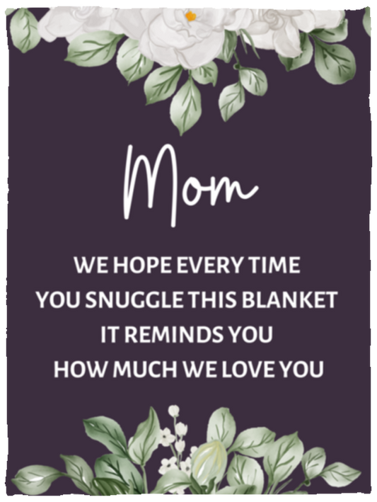 MOM FLOWER BLANKET | MOTHER'S DAY GIFT