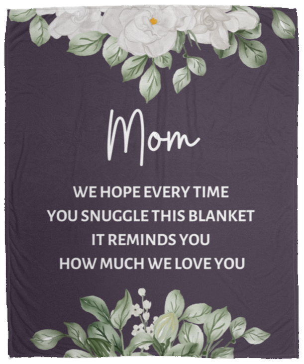 MOM FLOWER BLANKET | MOTHER'S DAY GIFT