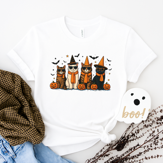 Cat Halloween T-shirt, Halloween Gifts, Gift for her, Cat Mom T-shirt,